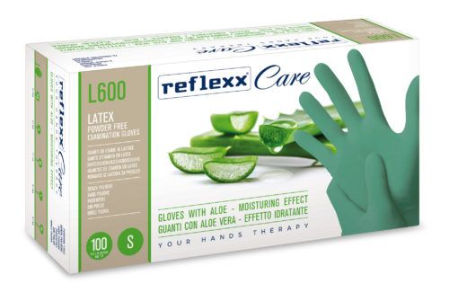  Guanti in Lattice con Aloe Reflexx Care L600